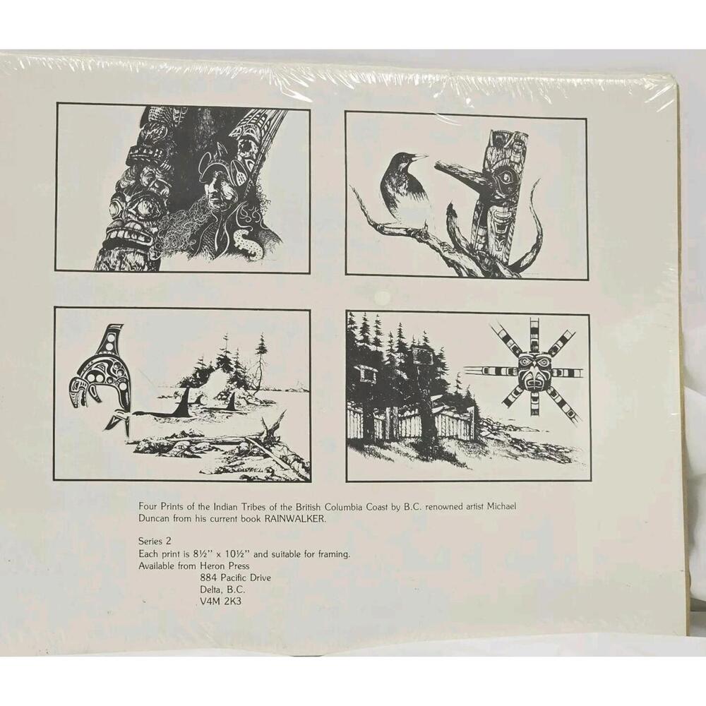 Aboriginal First Nations Art Prints Canadian Artist Michael Duncan Signed Sealed
